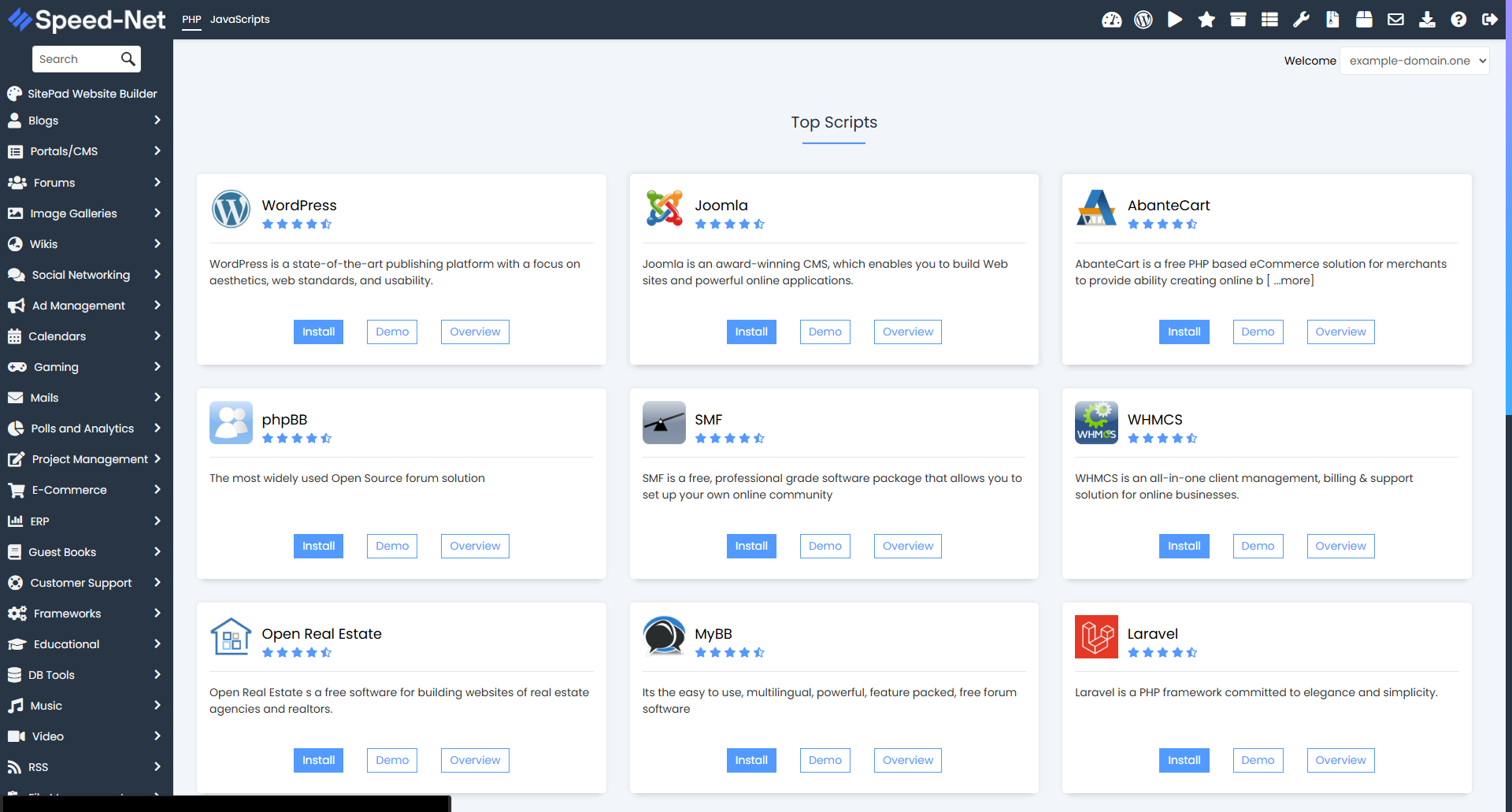 App-Installer mit über 200 Anwendungen
